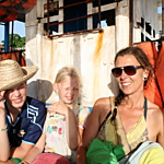 Gustav, Hedvig og Marianne i Cuba