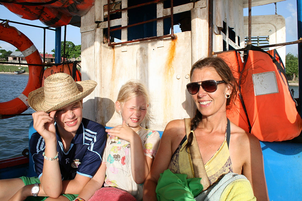 Gustav, Hedvig og Marianne i Cuba